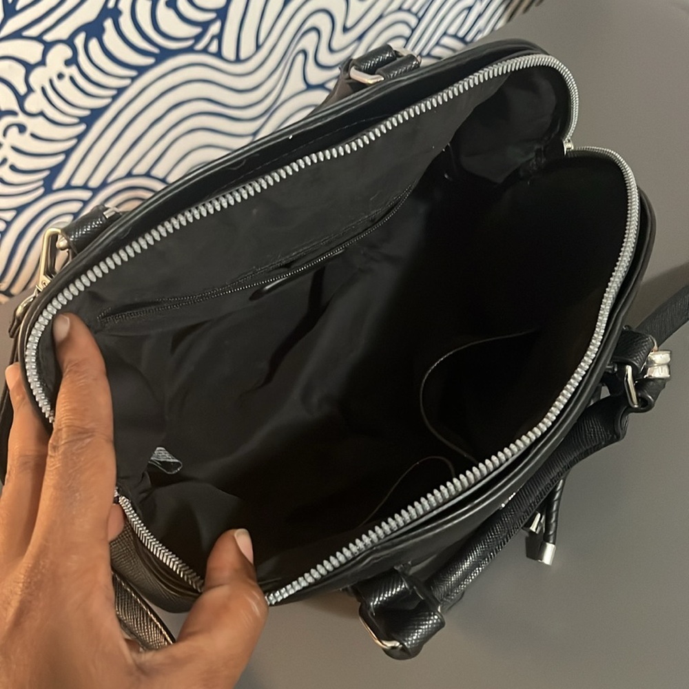 Nine West Black Dome Satchel Bag - Picture 3 of 7